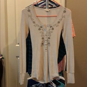 Button front Henley from The Buckle